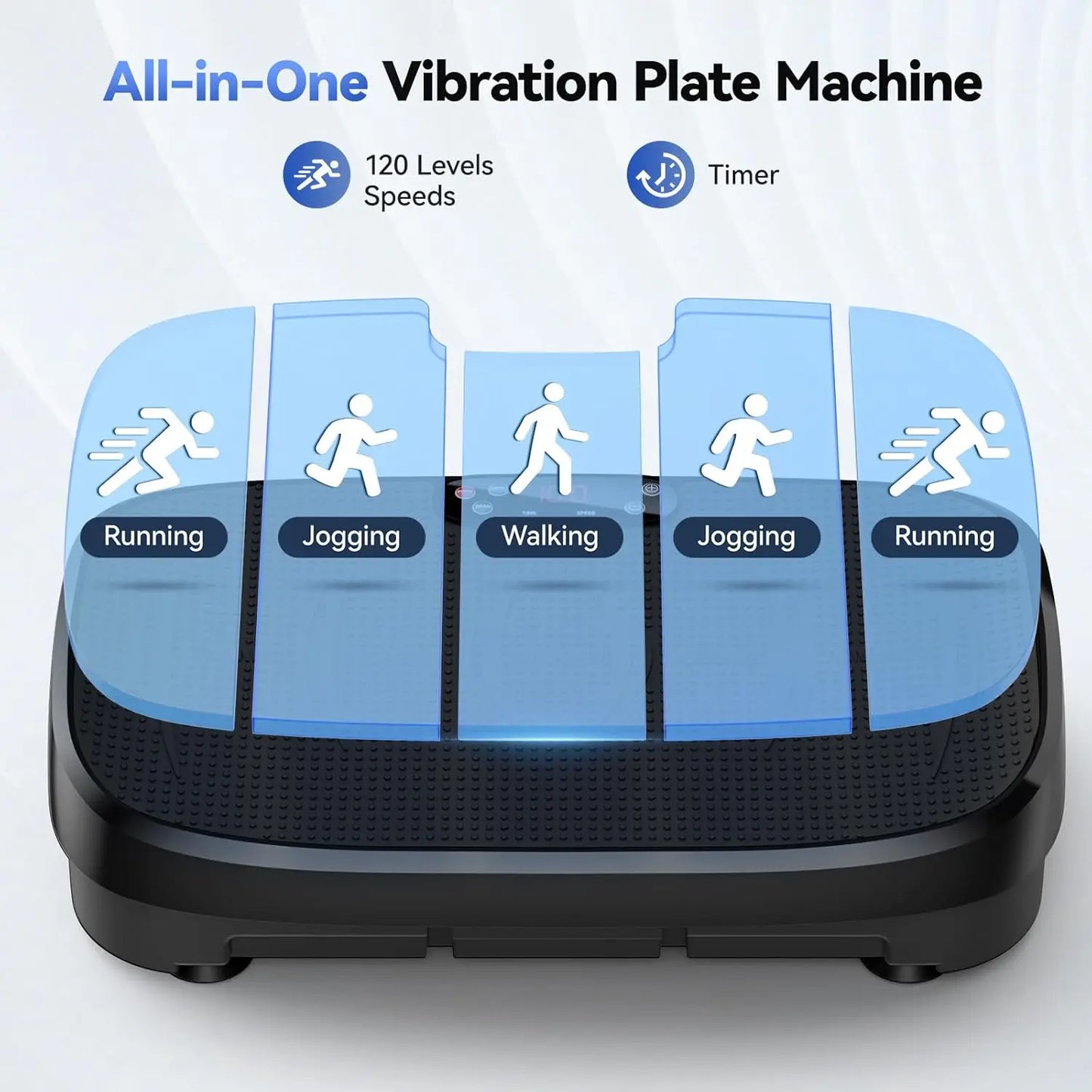 HTM Vibration Plate Fitness Platform 120 Levels Non Slip