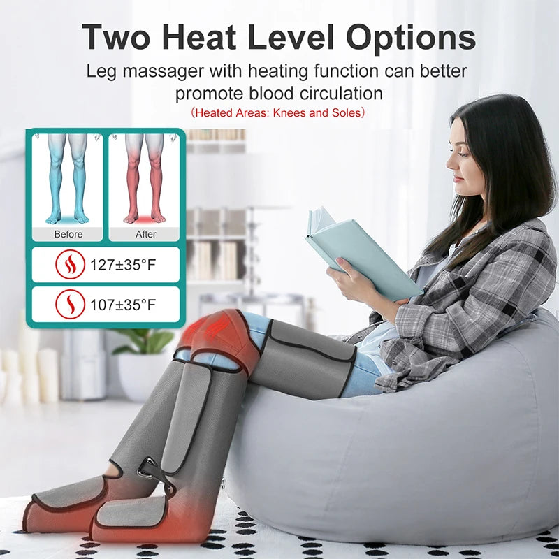 Nekteck Foot Air Pressure Massager For Calf And Thigh Blood Circulation