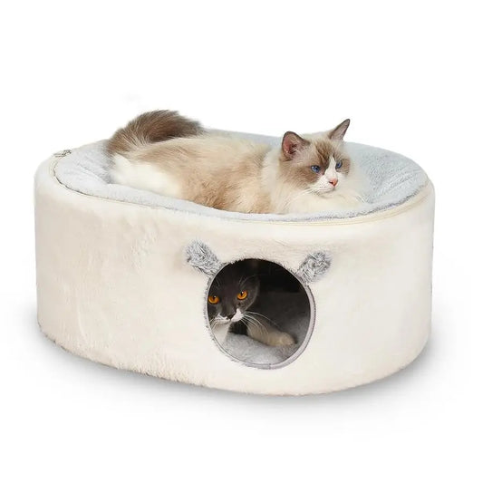 2 In 1 Cat Cave Bed Indoor Condo And Hammock For Cats