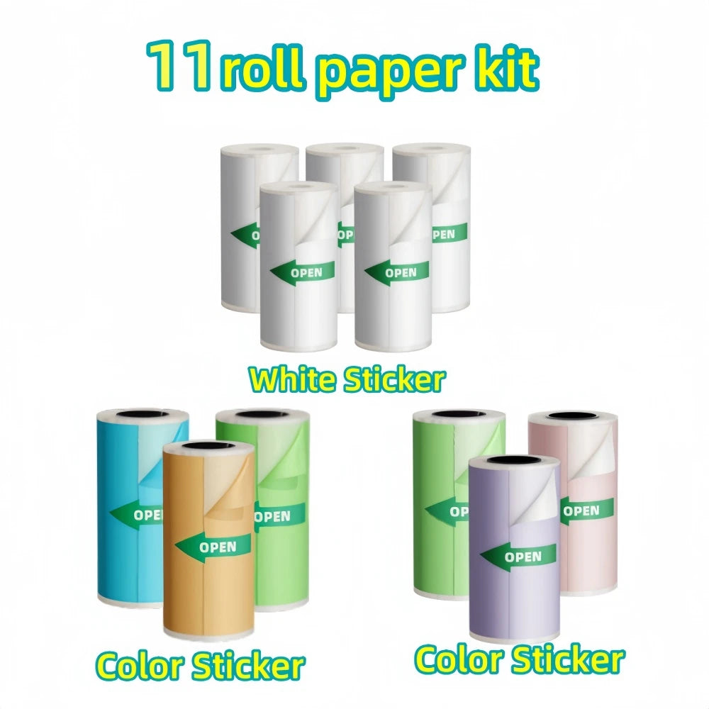 DOLEW Thermal Sticker Paper Roll For Mini Label Makers