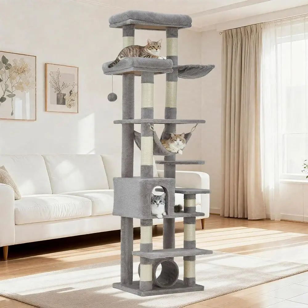 Cat Tree Tower With Scratching Posts Condo Perches Multi Level