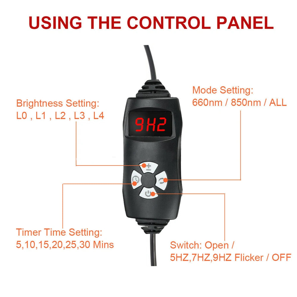 NONEDesign Infrared LED Light Therapy Device For Face And Body