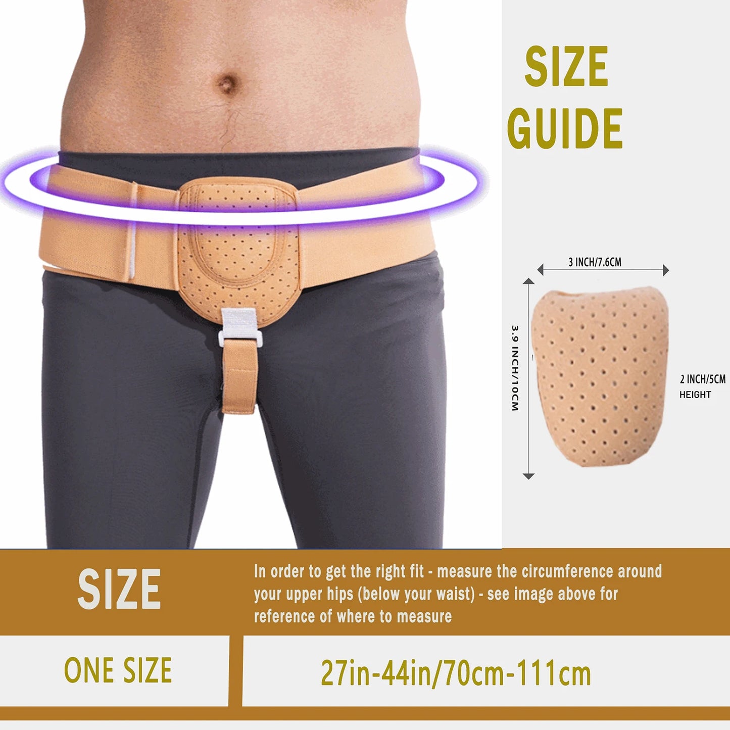 Inguinal Hernia Belt Truss For Support And Pain Relief Breathable
