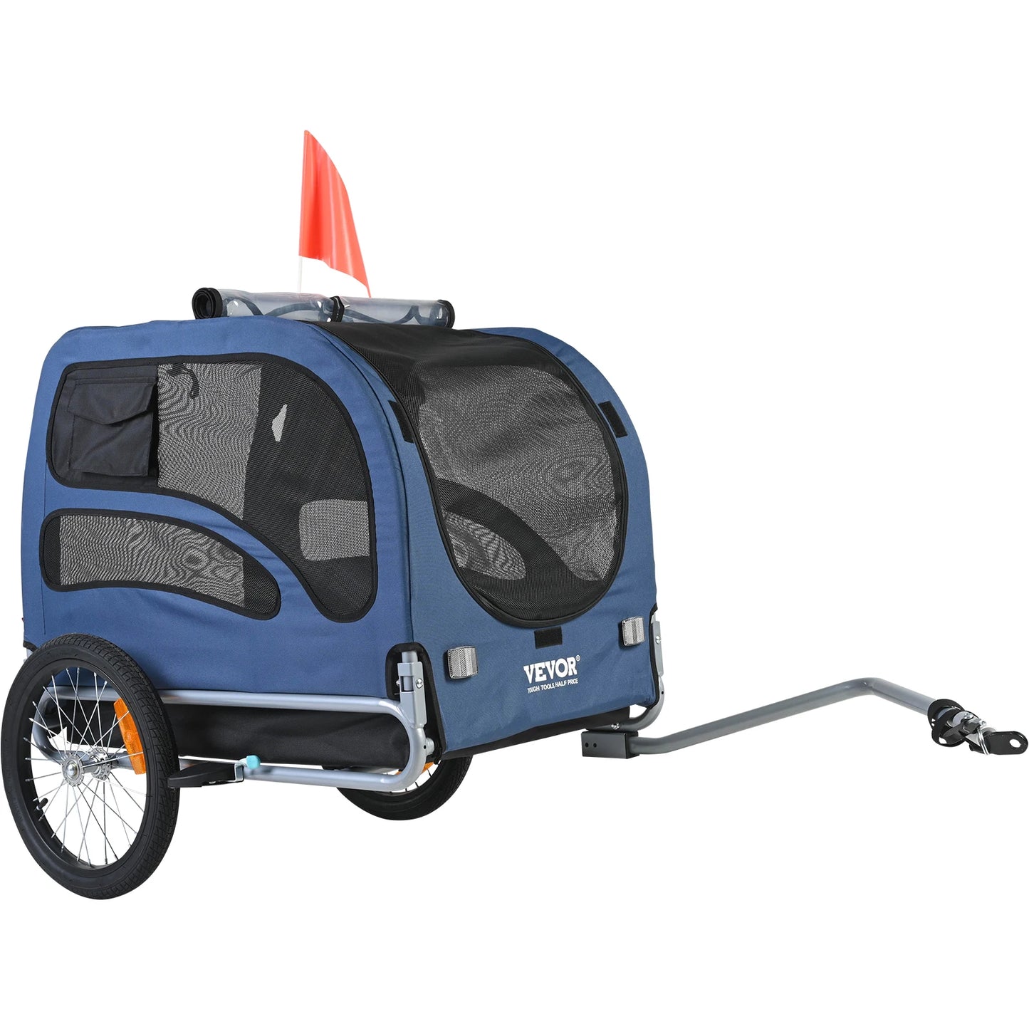 Dog Bike Trailer Carrier Collapsible With Reflectors
