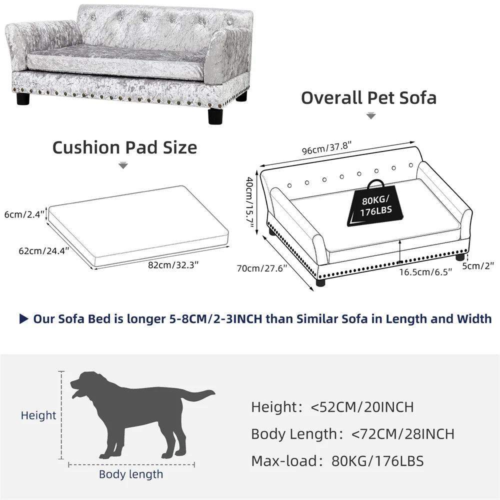 BORWART CN Heavy Duty Pet Sofa Raised Bed