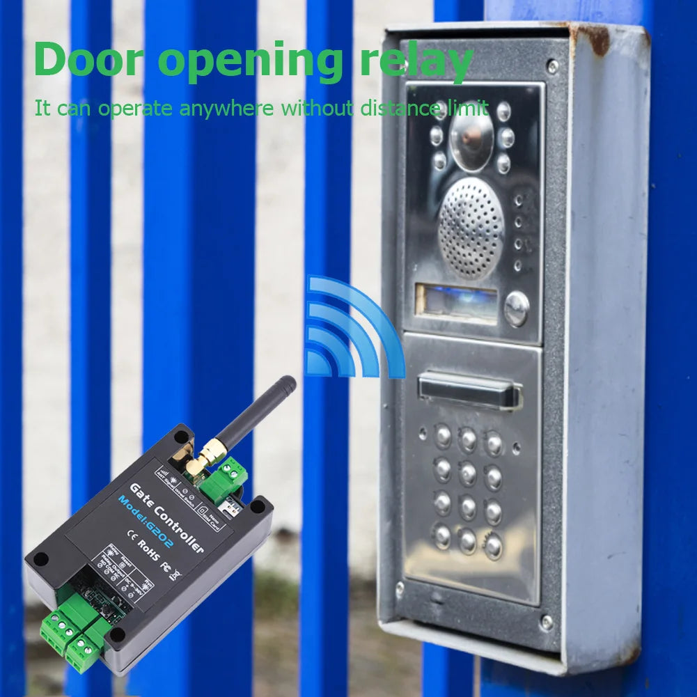 Alloet GSM Gate Opener Relay Switch for Remote Door Access