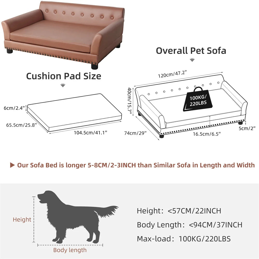 BORWART CN Heavy Duty Pet Sofa Raised Bed