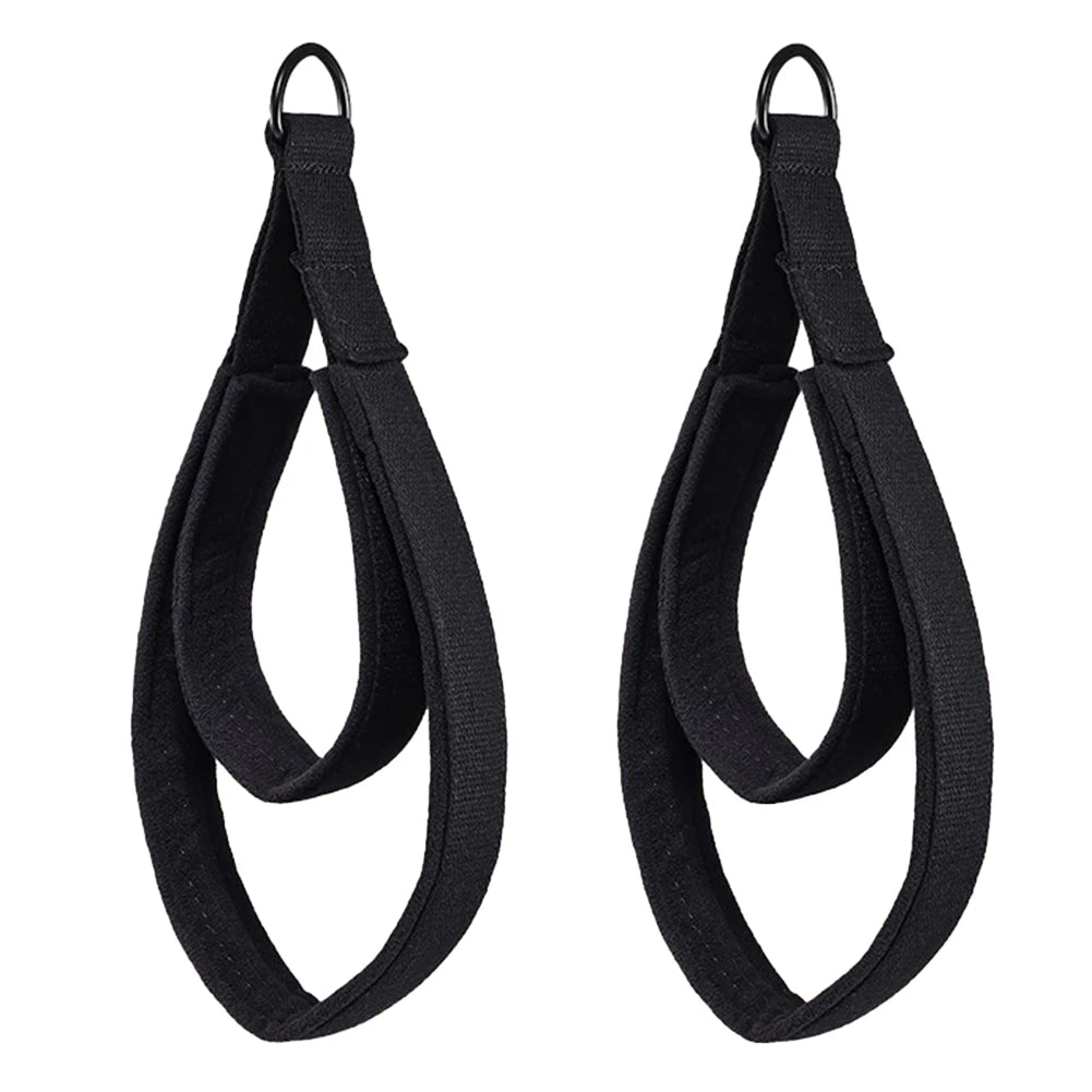 Yoga Strap Elastic Double Ring Ankle Cord With Adjustable Buckle