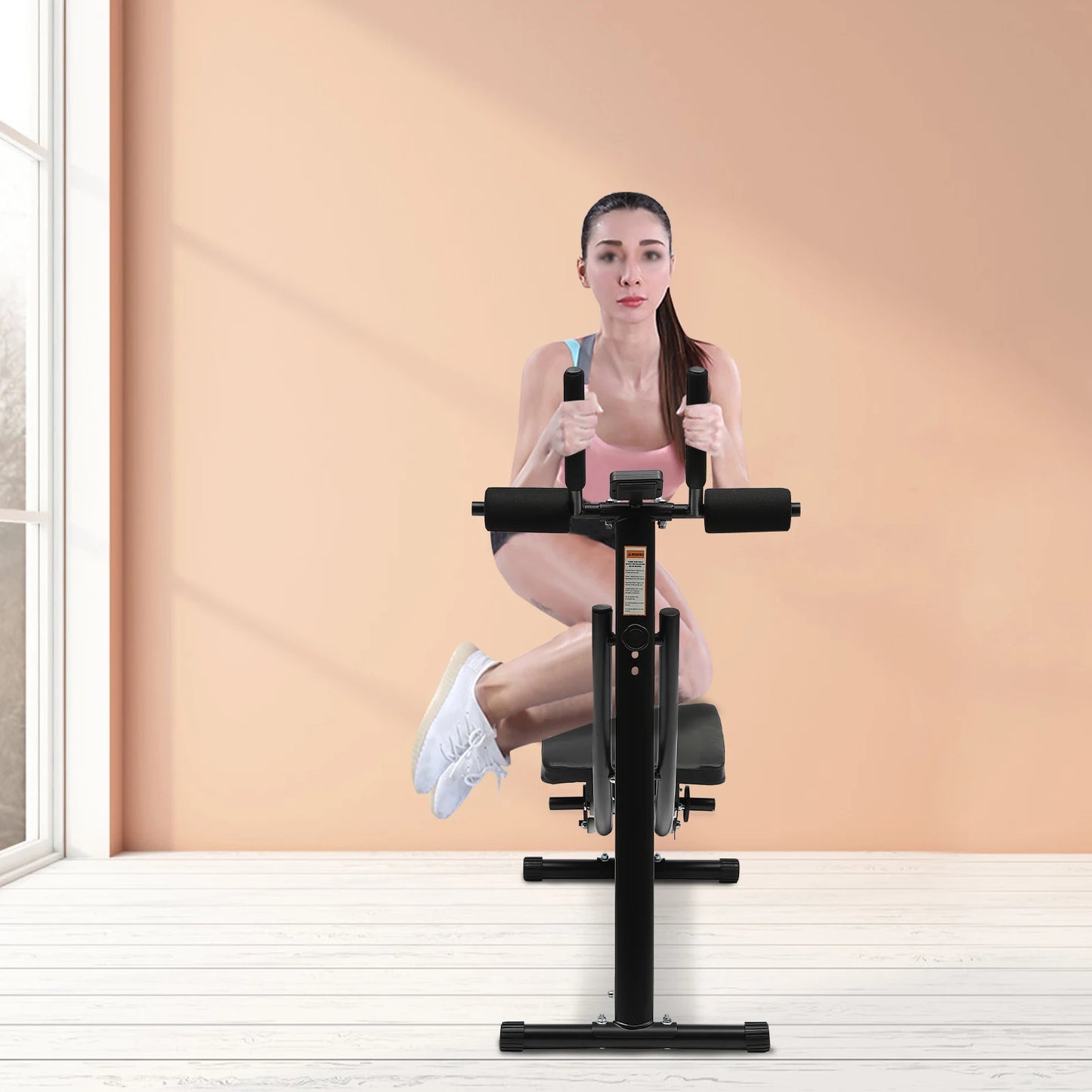 Ab Exercise Machine With Silent Rollers And LED Display