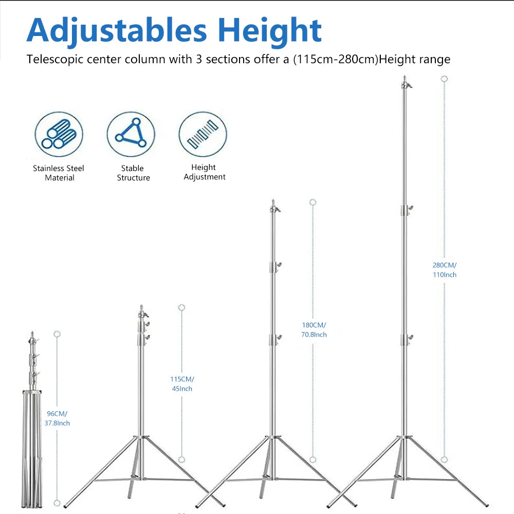 SH Studio Tripod Foldable Lighting Stand for Photo Studio