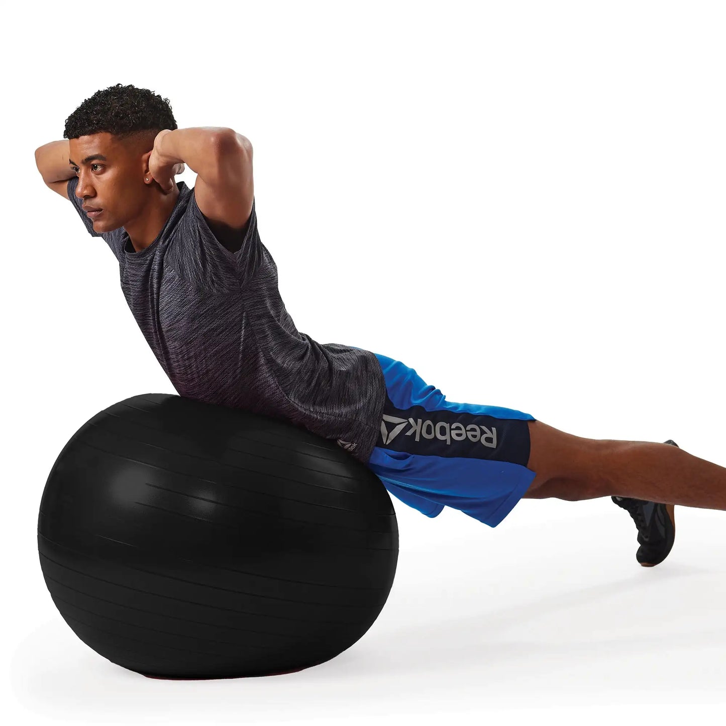Weighted Stability Ball With Pump and Exercise Guide
