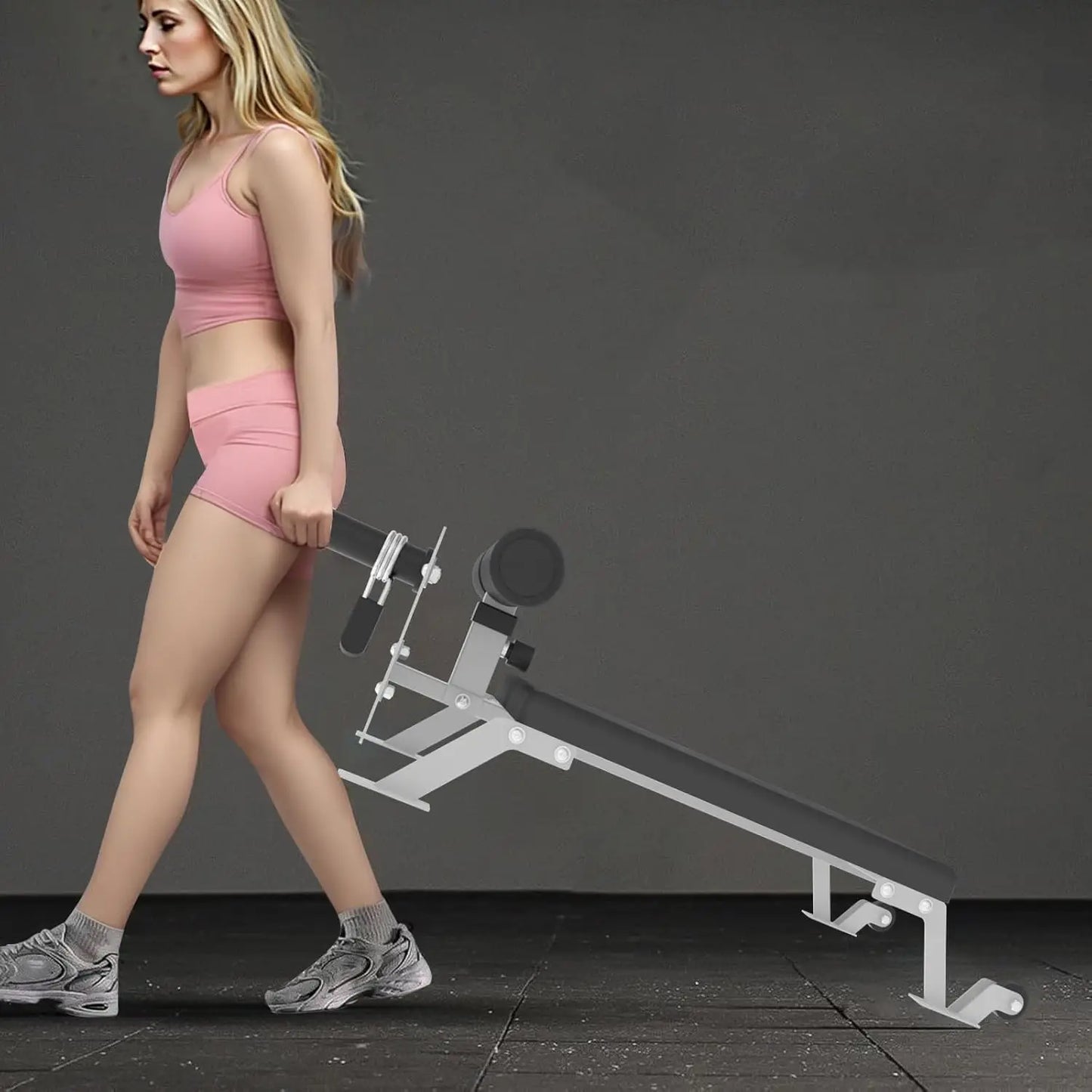 Nordic Hamstring Curl Machine With Height Adjustable Bench Home Gym