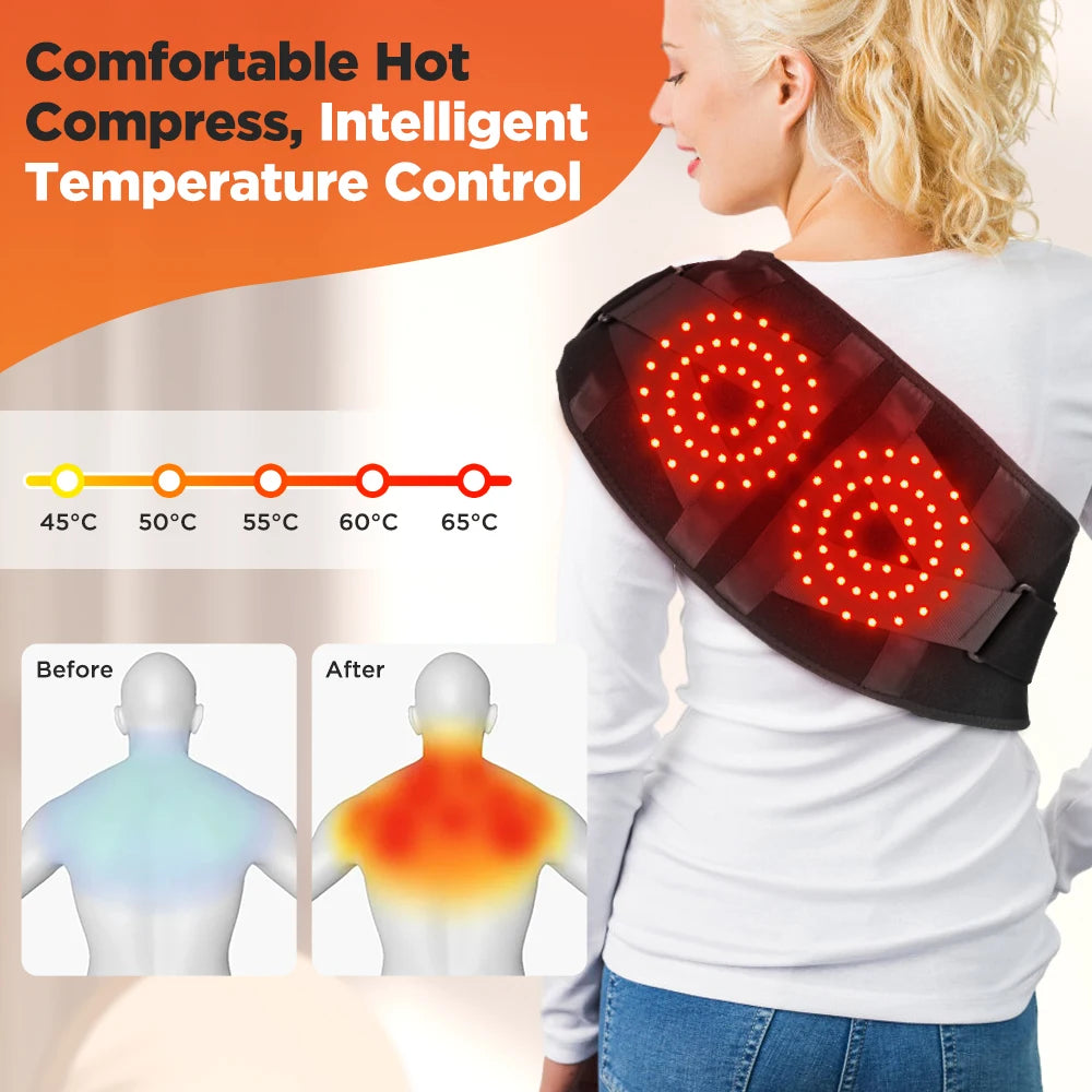 Hailicare 5 Speed Heated Waist Belt With Lumbar Support Massage