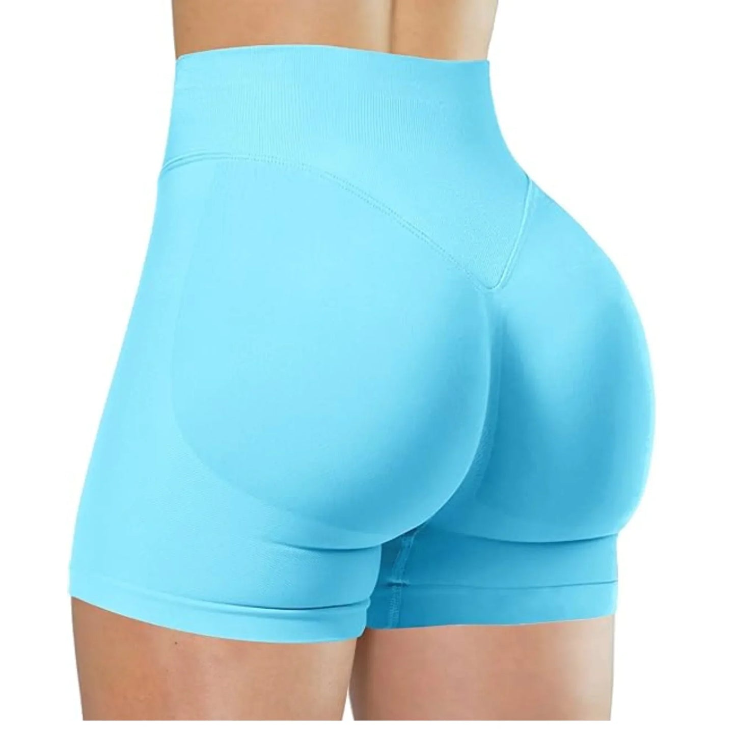 Summer High Waisted Yoga Shorts For Women Workout Fitness