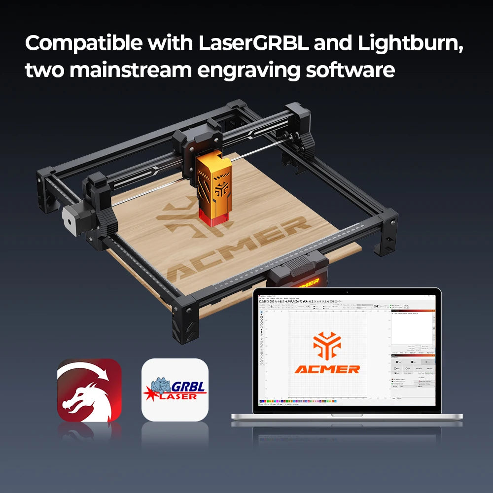 ACMERC S2 Laser Engraving Cutting Machine 4 7 12 20W
