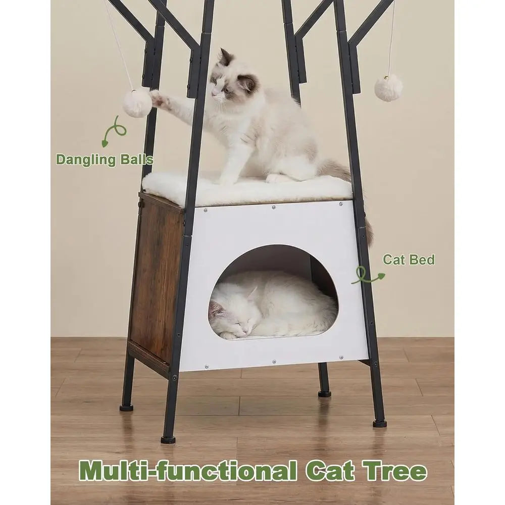 Cat Tree Tower For All Cats With Multi Level Playtime