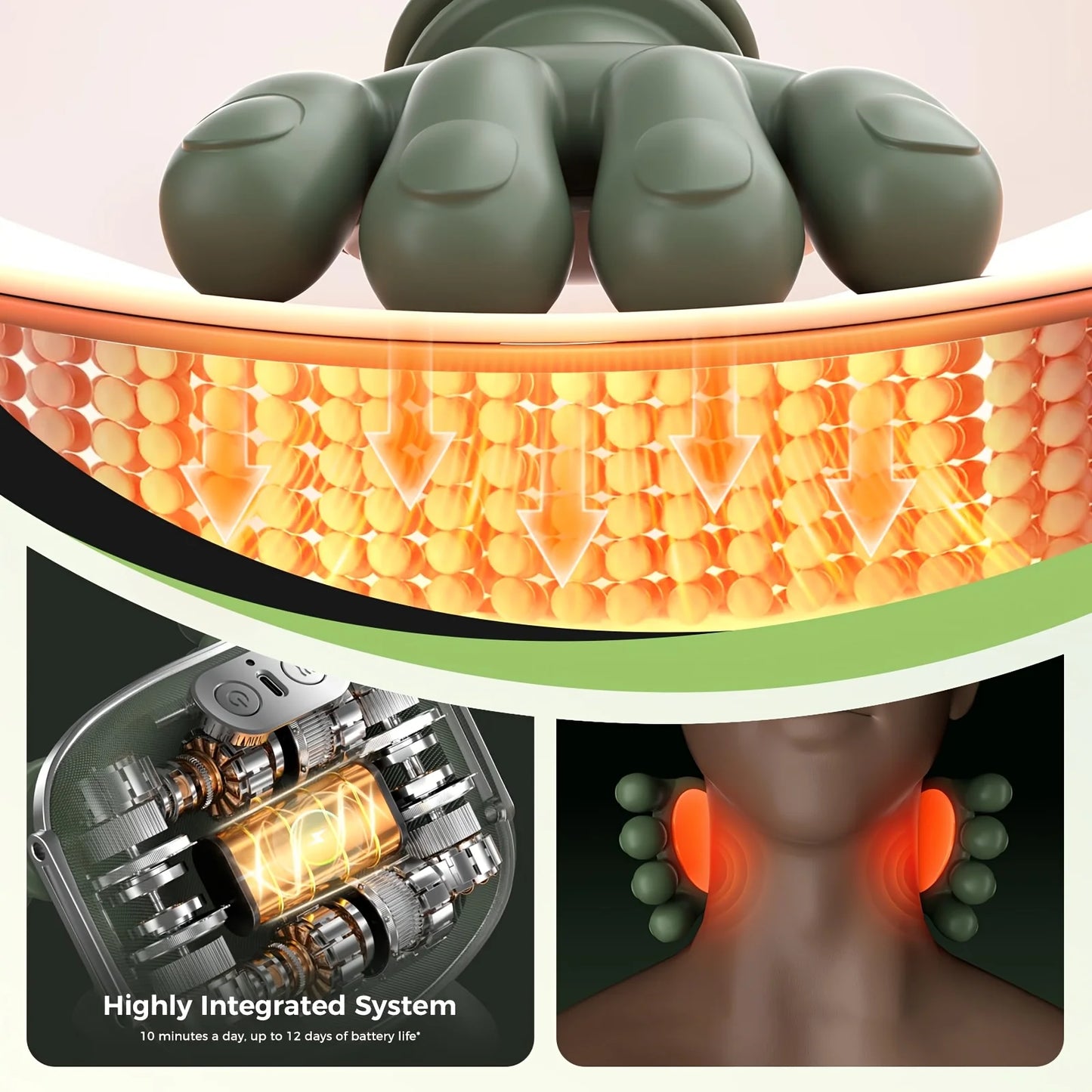 Shoulder And Neck Massager With 4D Kneading Heat Therapy