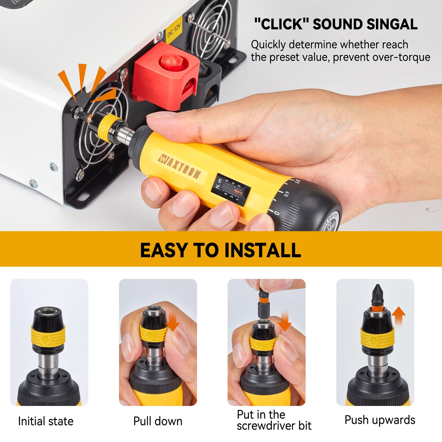 Waxtron Precision Torque Screwdriver Set With Bits For Bicycles