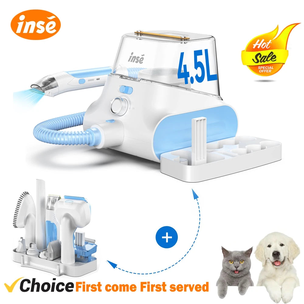 INSE P30 Ultra Quiet Dog Grooming Vacuum For Pet Hair