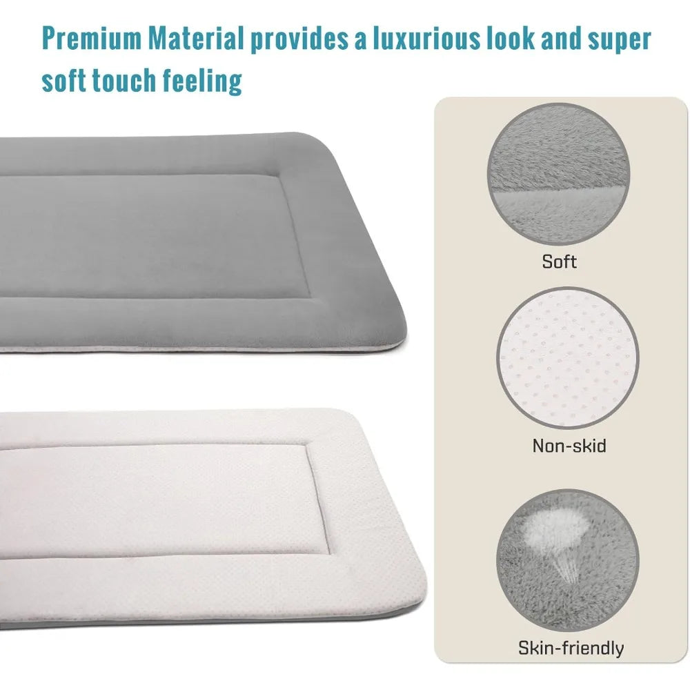 Dafify Soft Dog Bed with Non-Slip Bottom Machine Washable