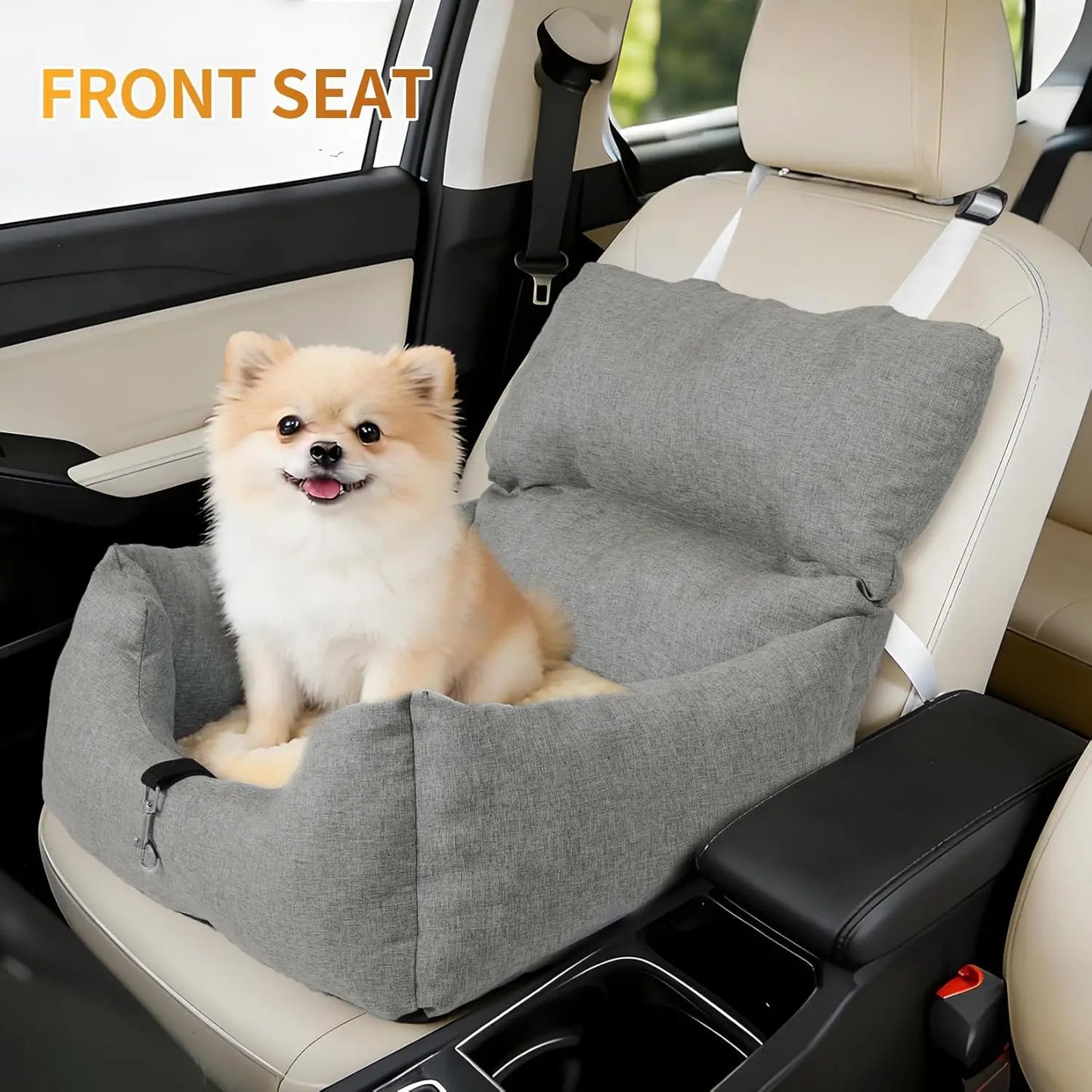 HiMISS Dog Booster Car Seat For Small Dogs With Cushion