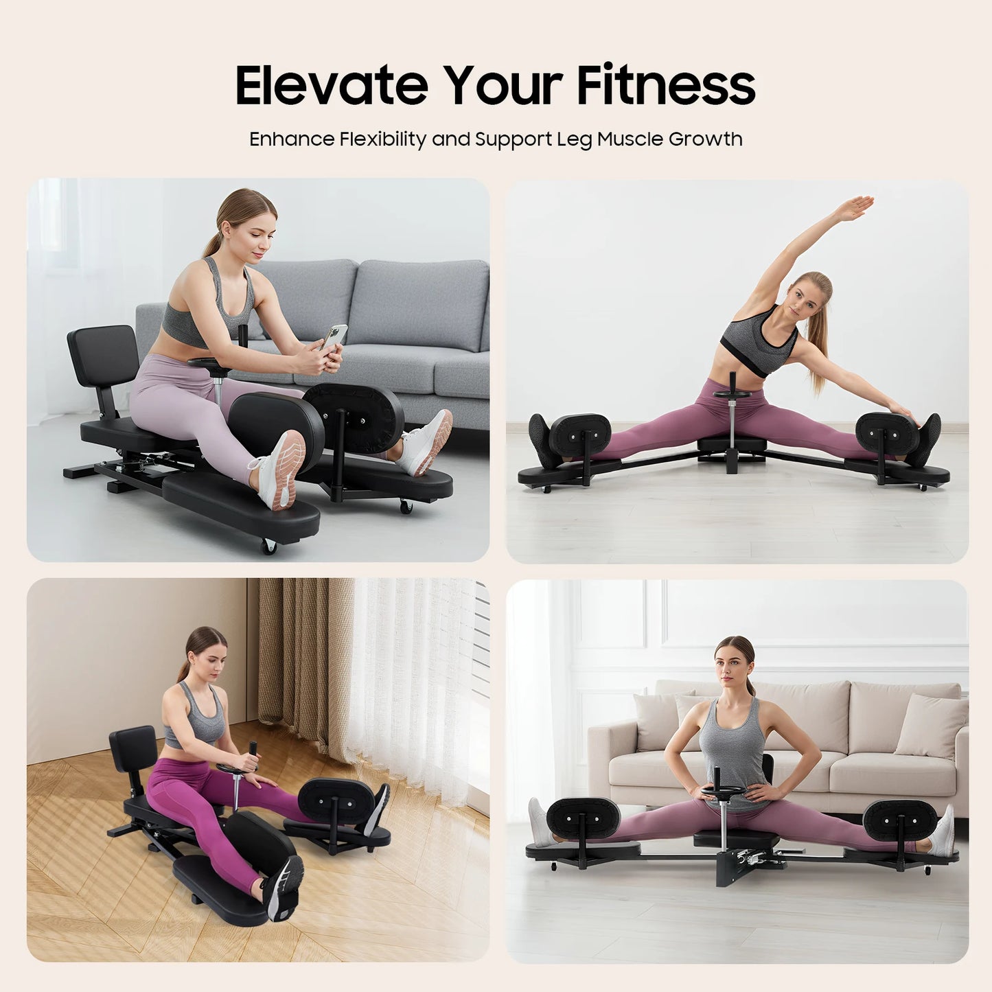 Leg Stretcher Heavy Duty 220lbs Capacity for Flexibility Training