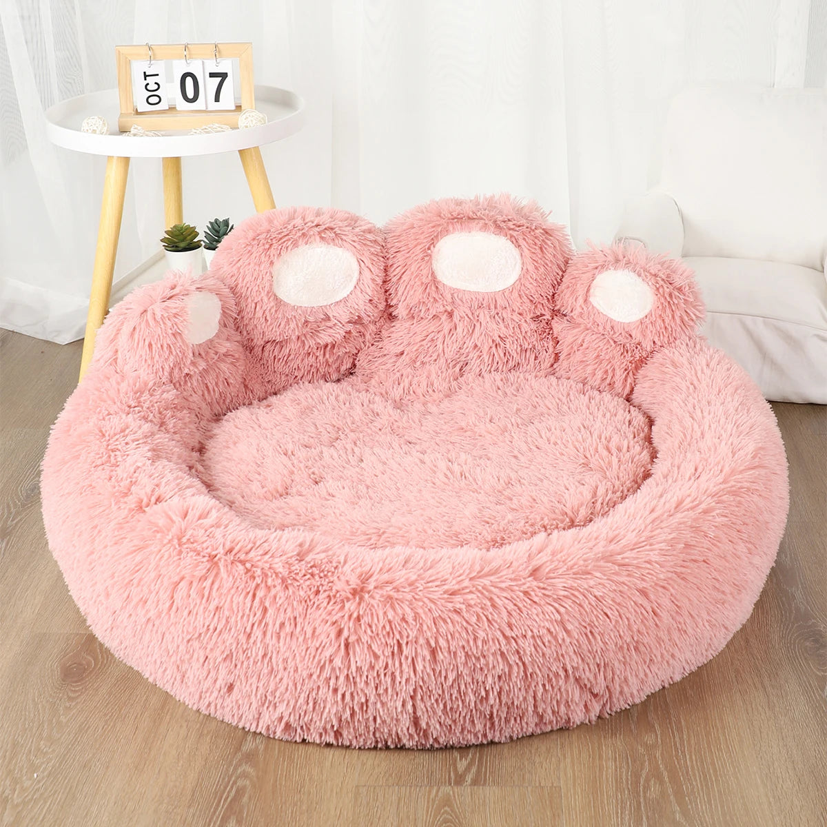 BeiYu Pet Fluffy Winter Dog Bed for Pets and Puppies