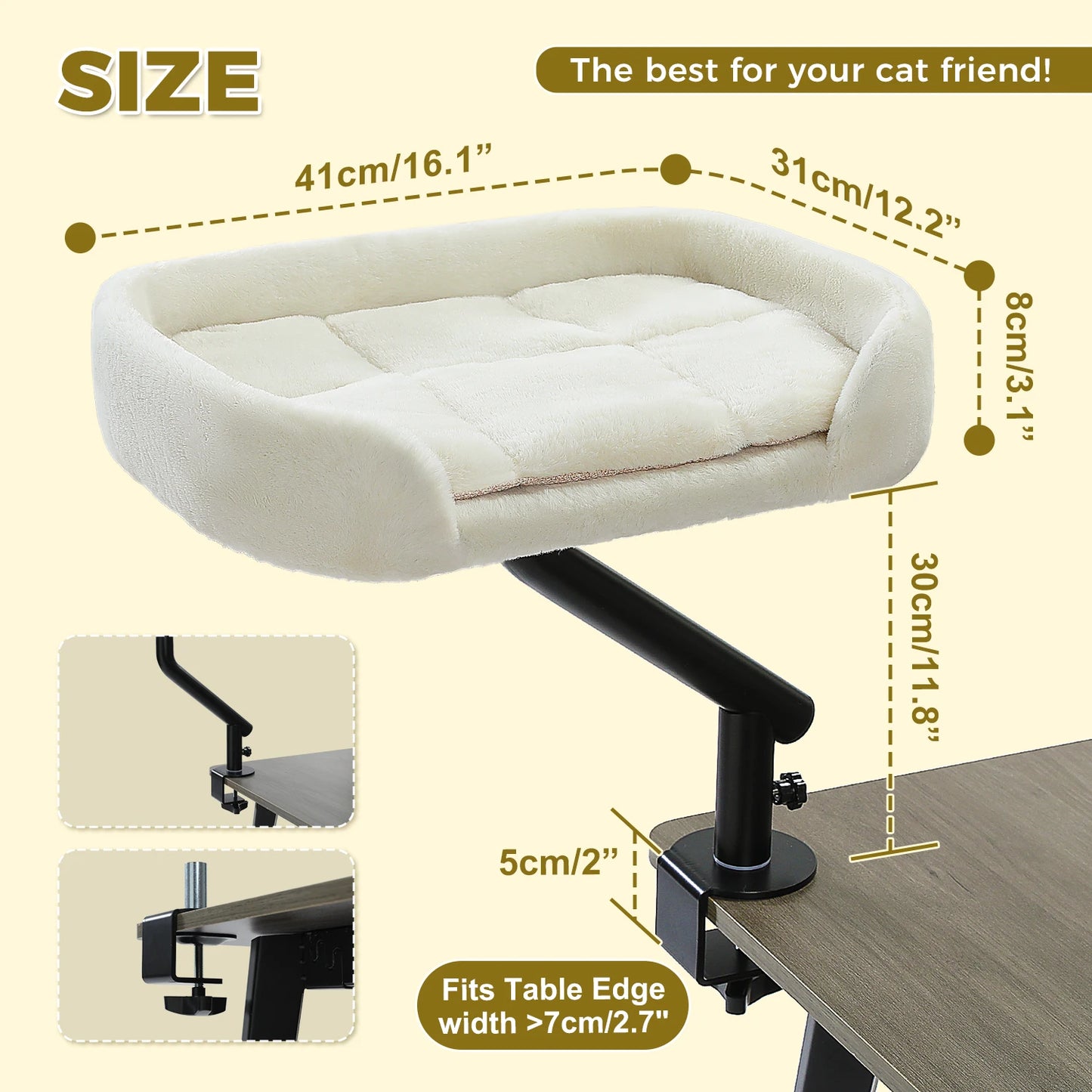 PAWZ Road Cat Desk Bed 360 Rotatable Hammock Stand