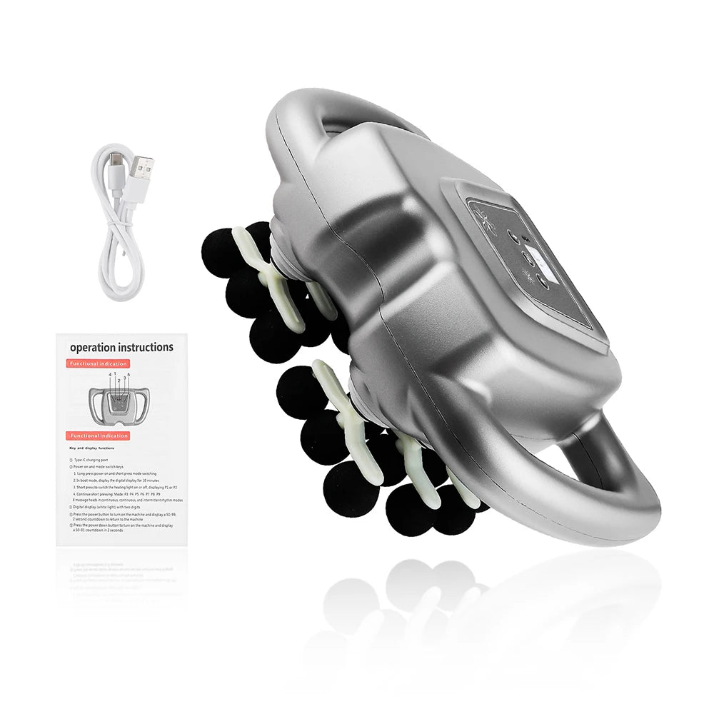 Foreverlily 24 Head Fascia Gun 9 Modes Body Massager