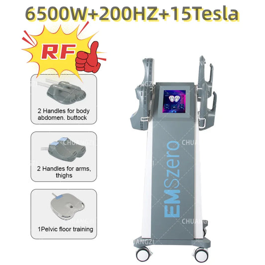 Emszero 6500W RF Muscle Carving Machine Pro NEO 5 Handles