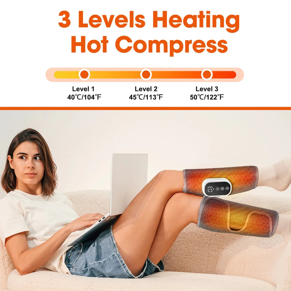 PASTSKY 360 Degree Air Pressure Calf Massager With Heating And 3 Modes