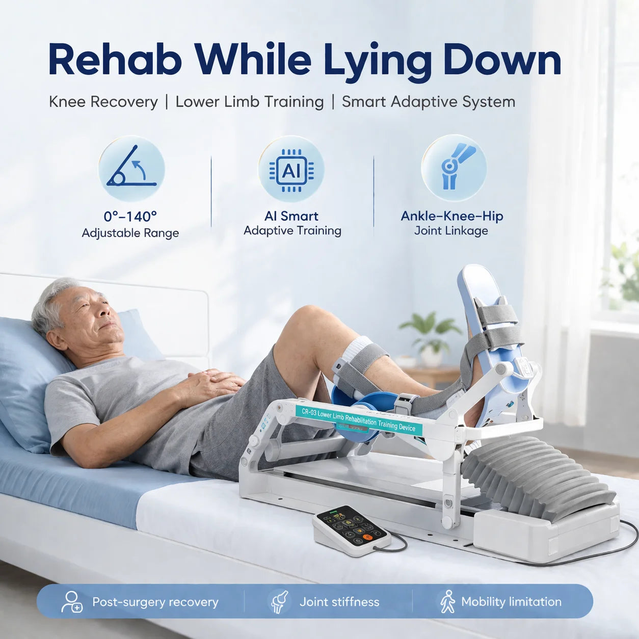Electric Knee Joint Rehabilitation Machine For Home Use