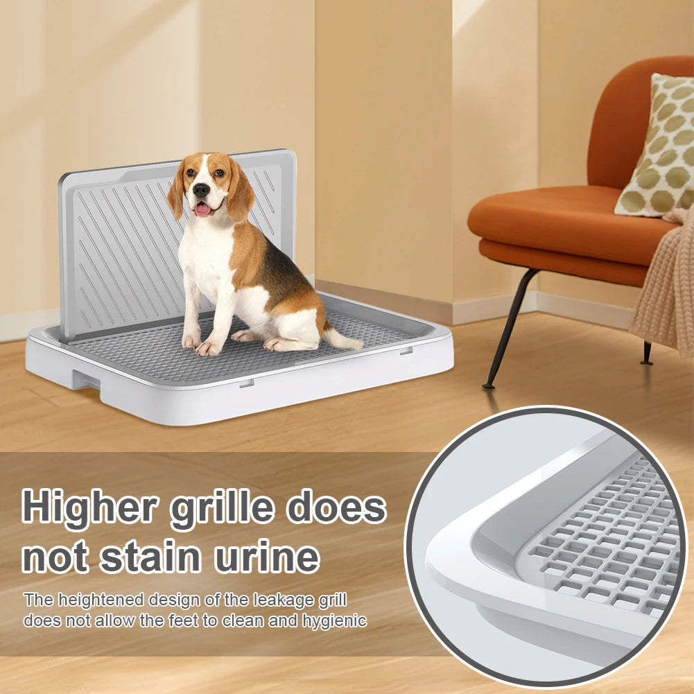 Alloet Dog Potty Tray With Anti-Splash Pee Wall Pan Trainer