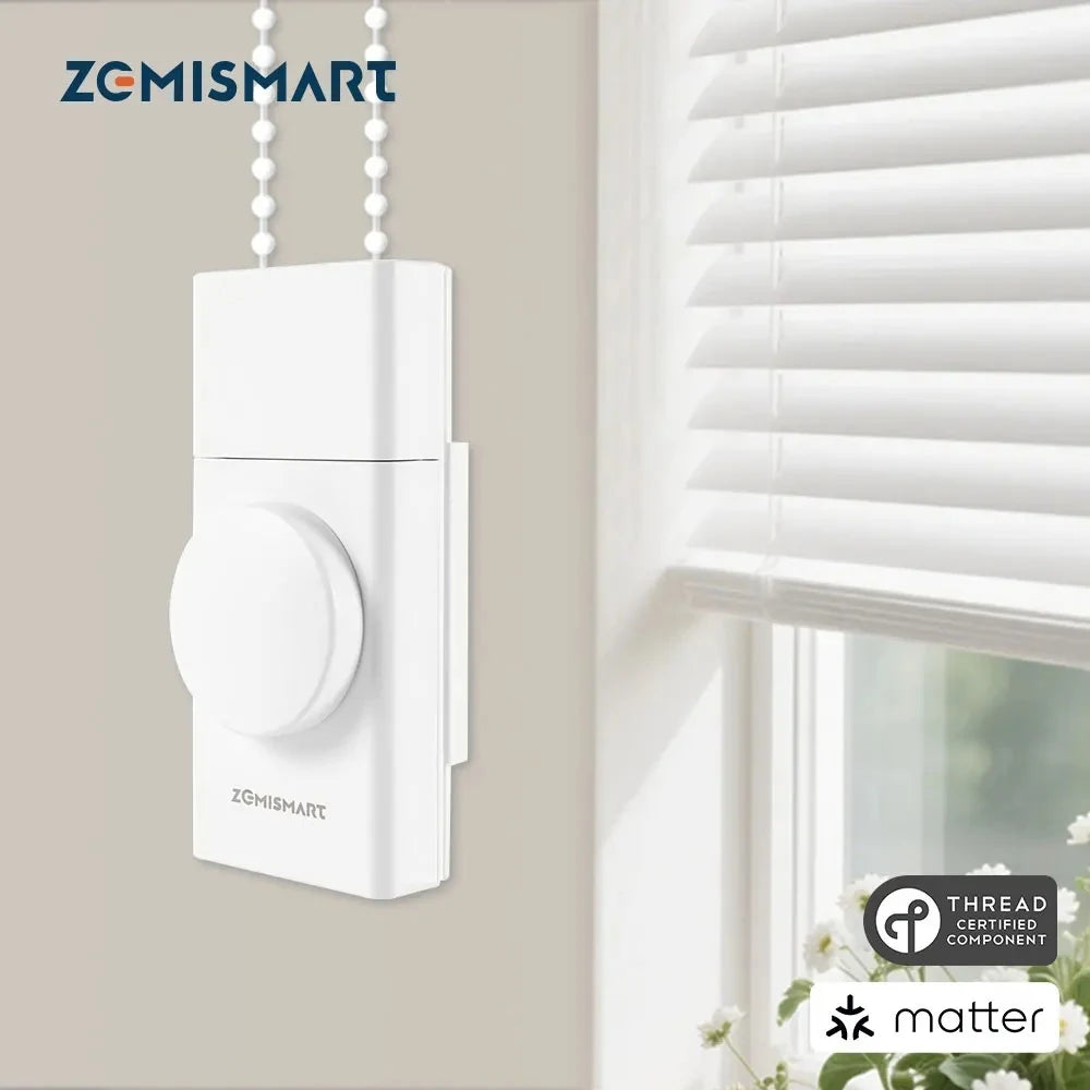 Zemismart Matter Thread Smart Roller Shade Driver Built-in Battery
