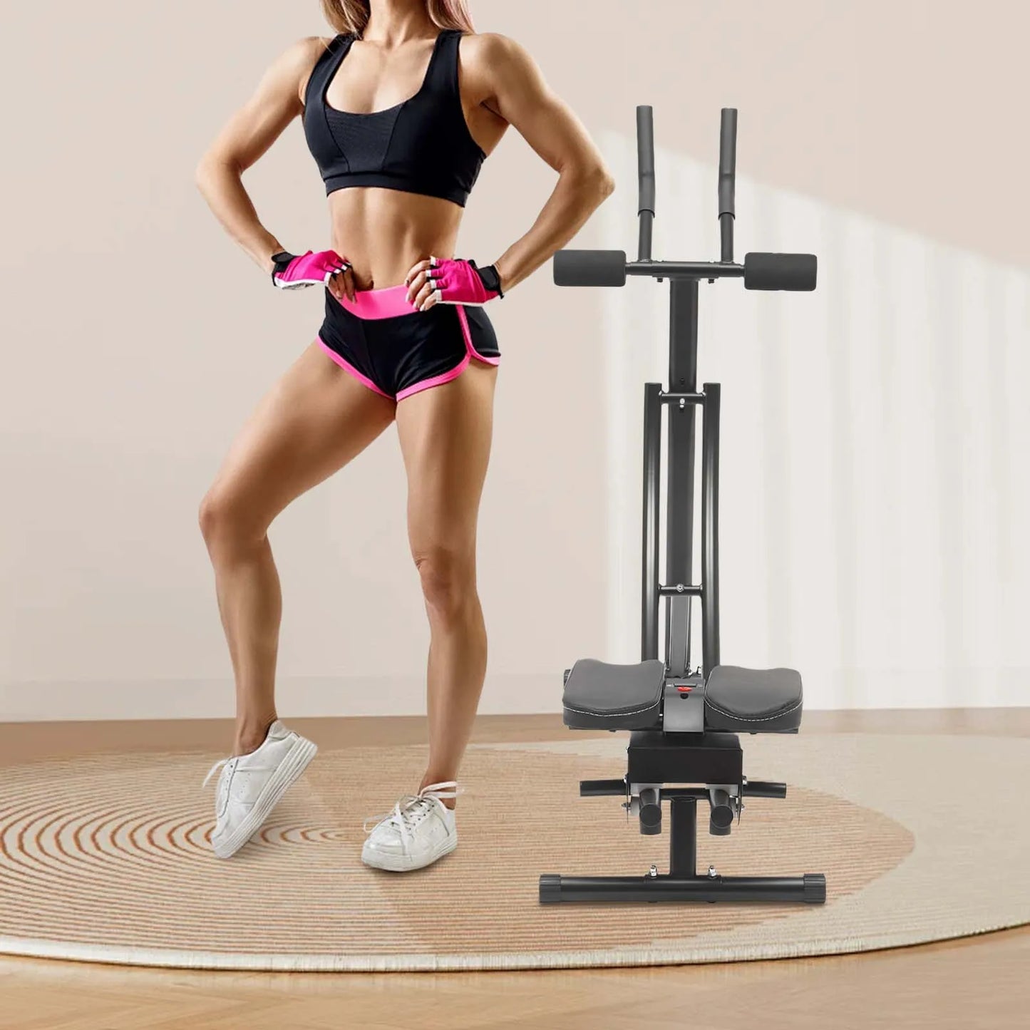 Ab Workout Equipment for Home Gym with Adjustable Levels