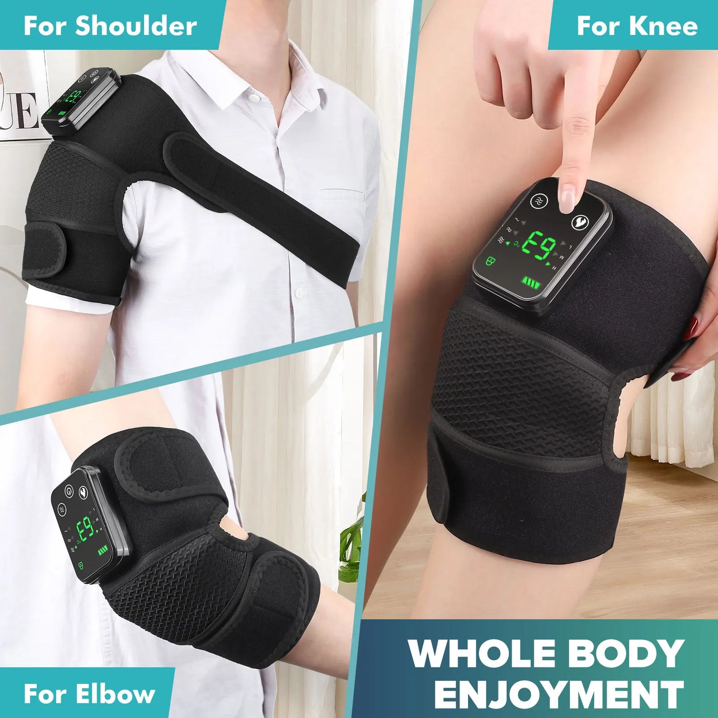 Electric Heating Knee Protection Massage Device With Vibration