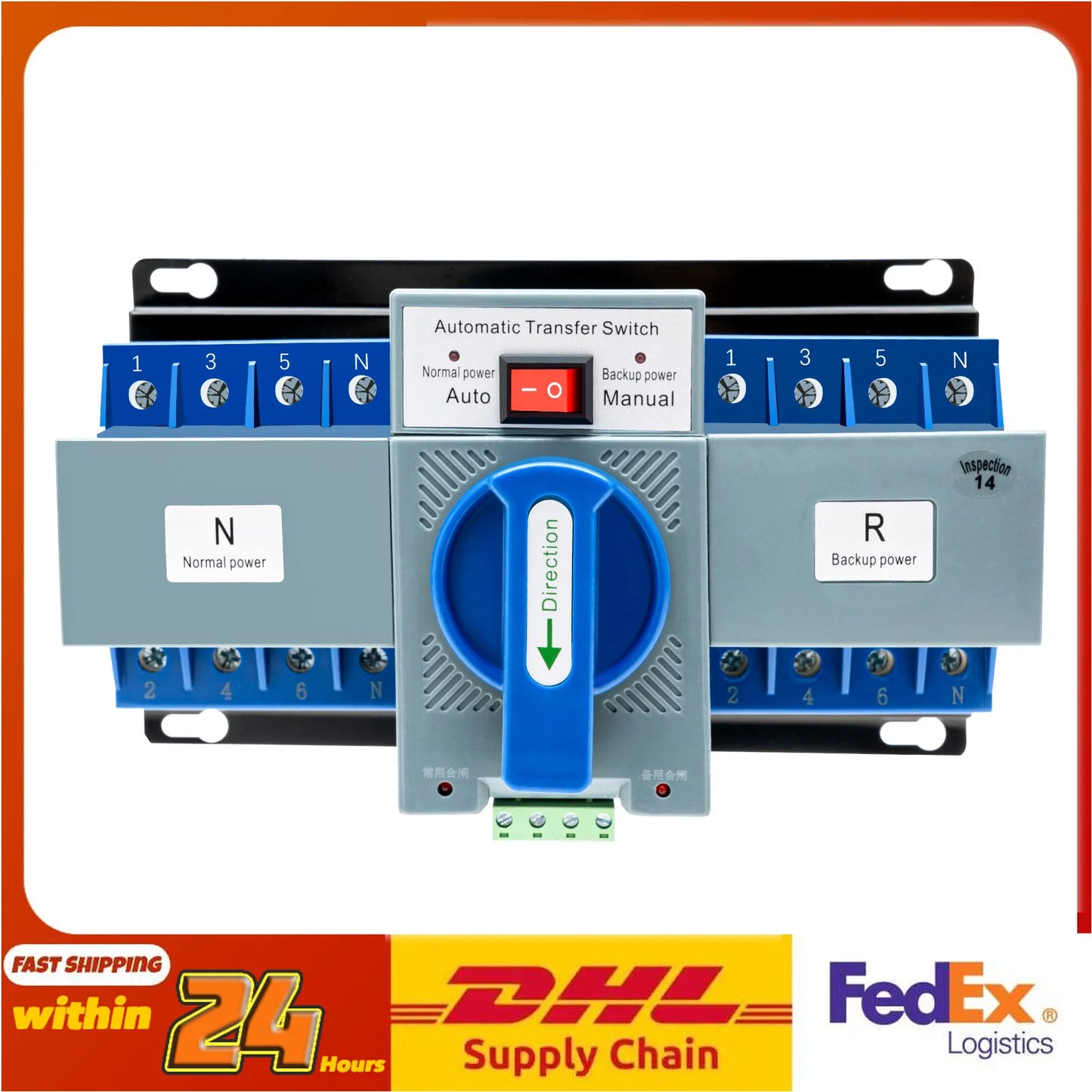 4P 63A Pro Dual Power Automatic Transfer Switch For Generator