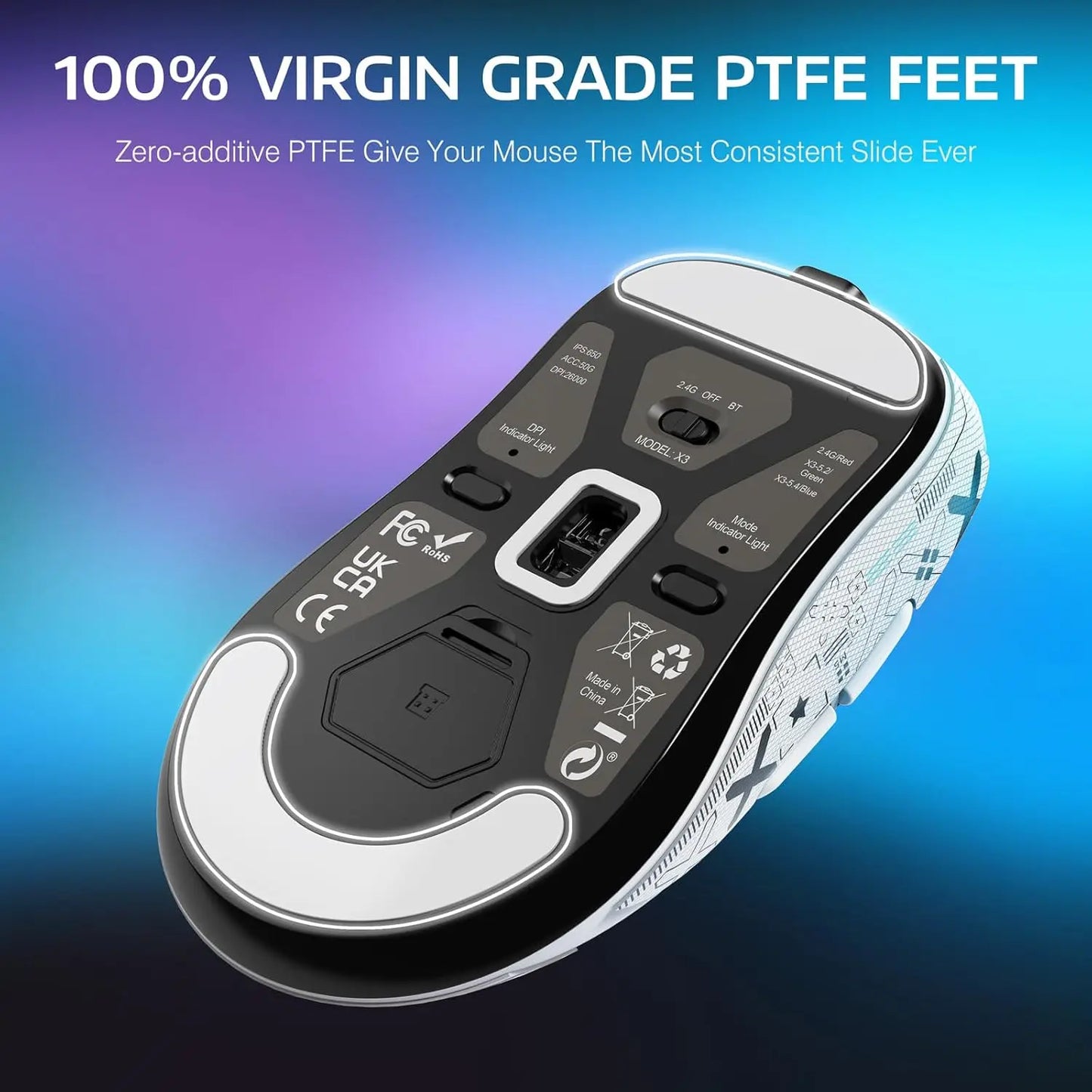 Attack Shark X3 Lightweight Wireless Gaming Mouse With PAW3395 Sensor