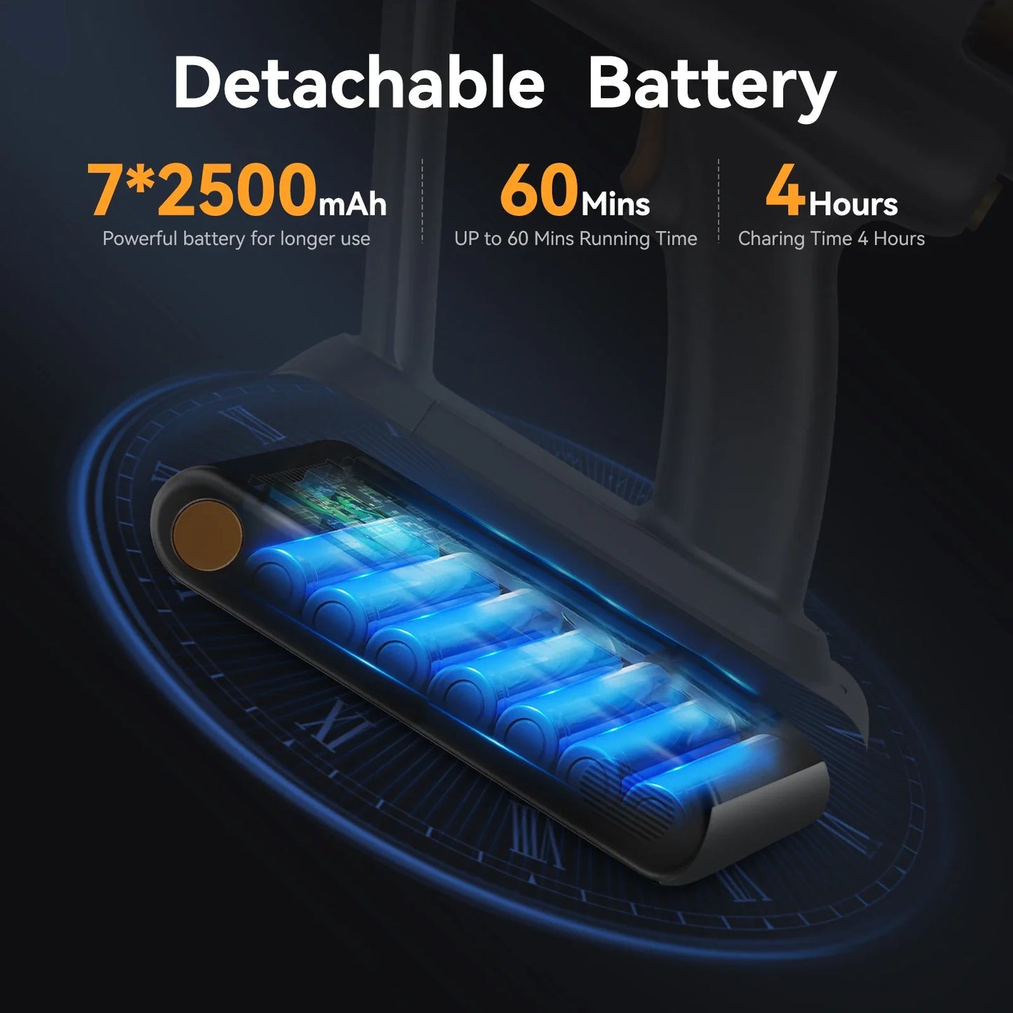 E.LUO Cordless Vacuum Cleaner Powerful Handheld Pet Hair Remover