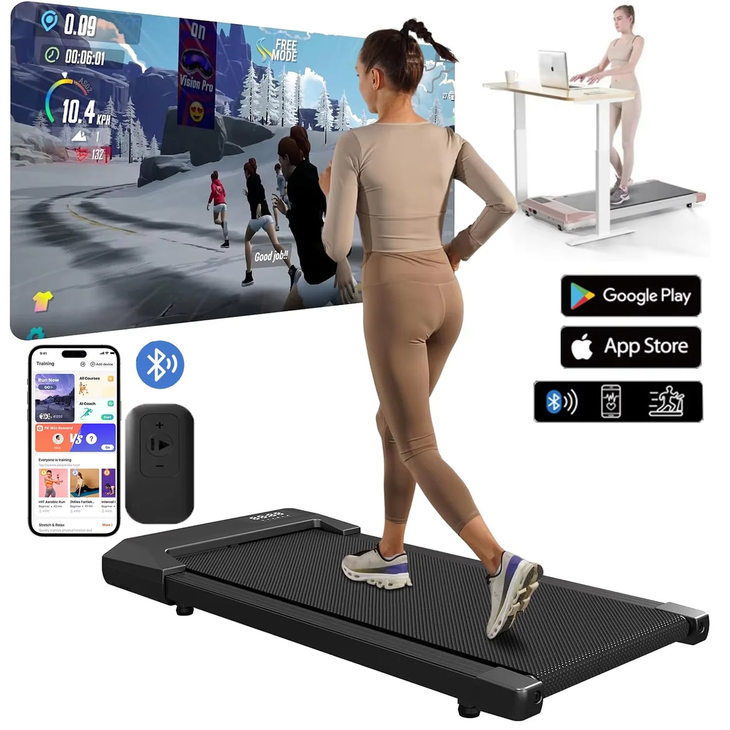 Superun Two In One Home Treadmill Two Point Five Horsepower Walking Running