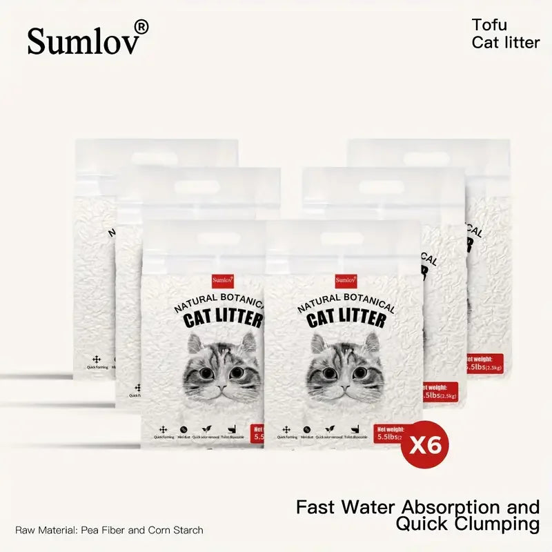 Tofu Cat Litter Natural Botanical Flushable Odor Control