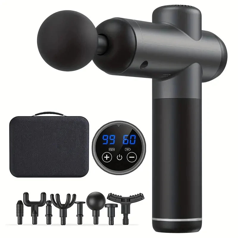 High Power Deep Tissue Massage Gun With 8 Attachments
