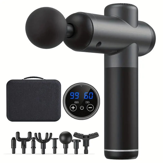 High Power Deep Tissue Massage Gun With 8 Attachments