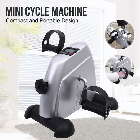 Mini Pedal Exercise Bike Under Desk Trainer For Home Office