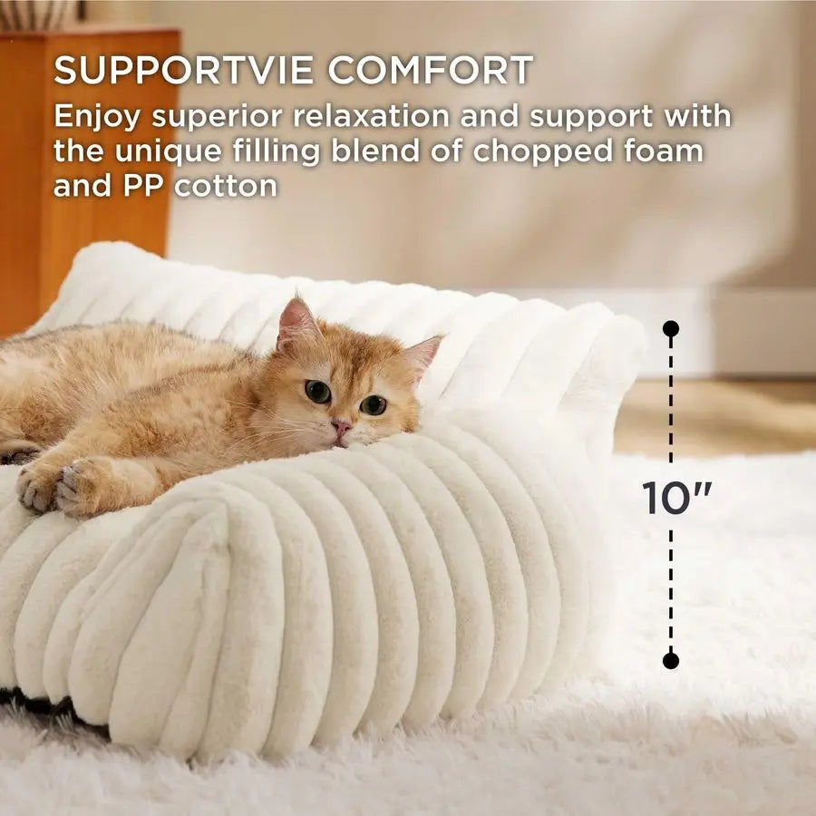 Pet Cat Couch Bed for Small Dogs and Cats Supportive