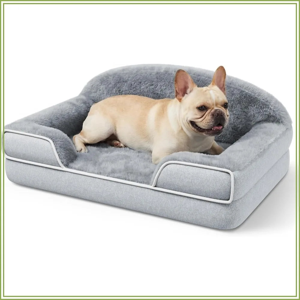 Orthopedic Dog Bed With Waterproof Foam And Non Slip Bottom