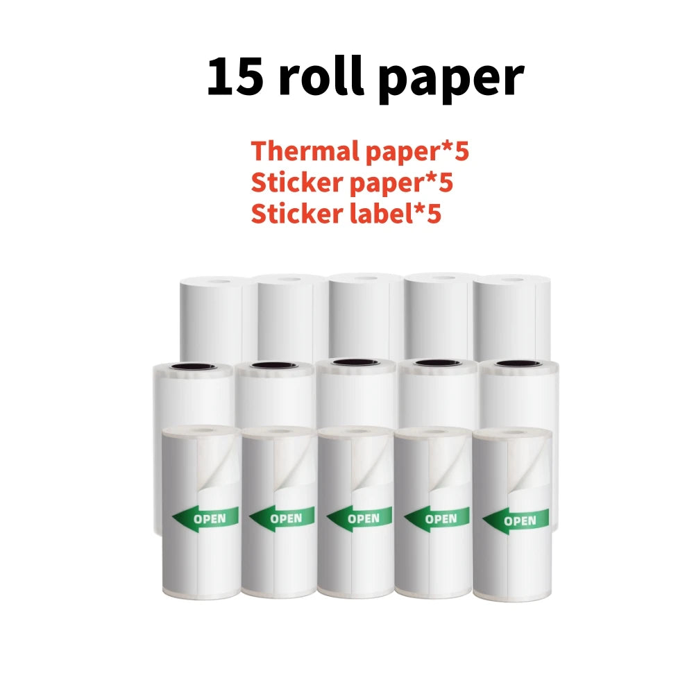 DOLEW Thermal Sticker Paper Roll For Mini Label Makers