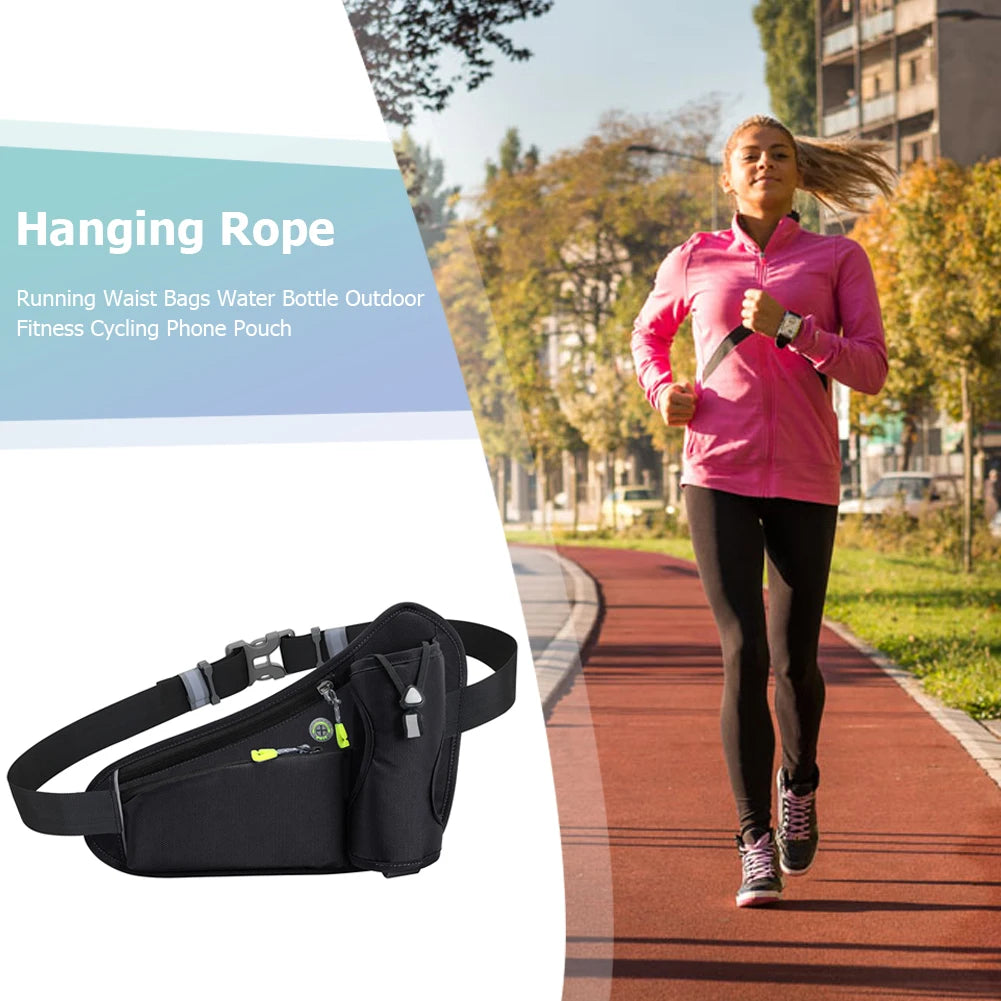 APWIKOGER Hydration Waist Bag Water Bottle Holder for Runners