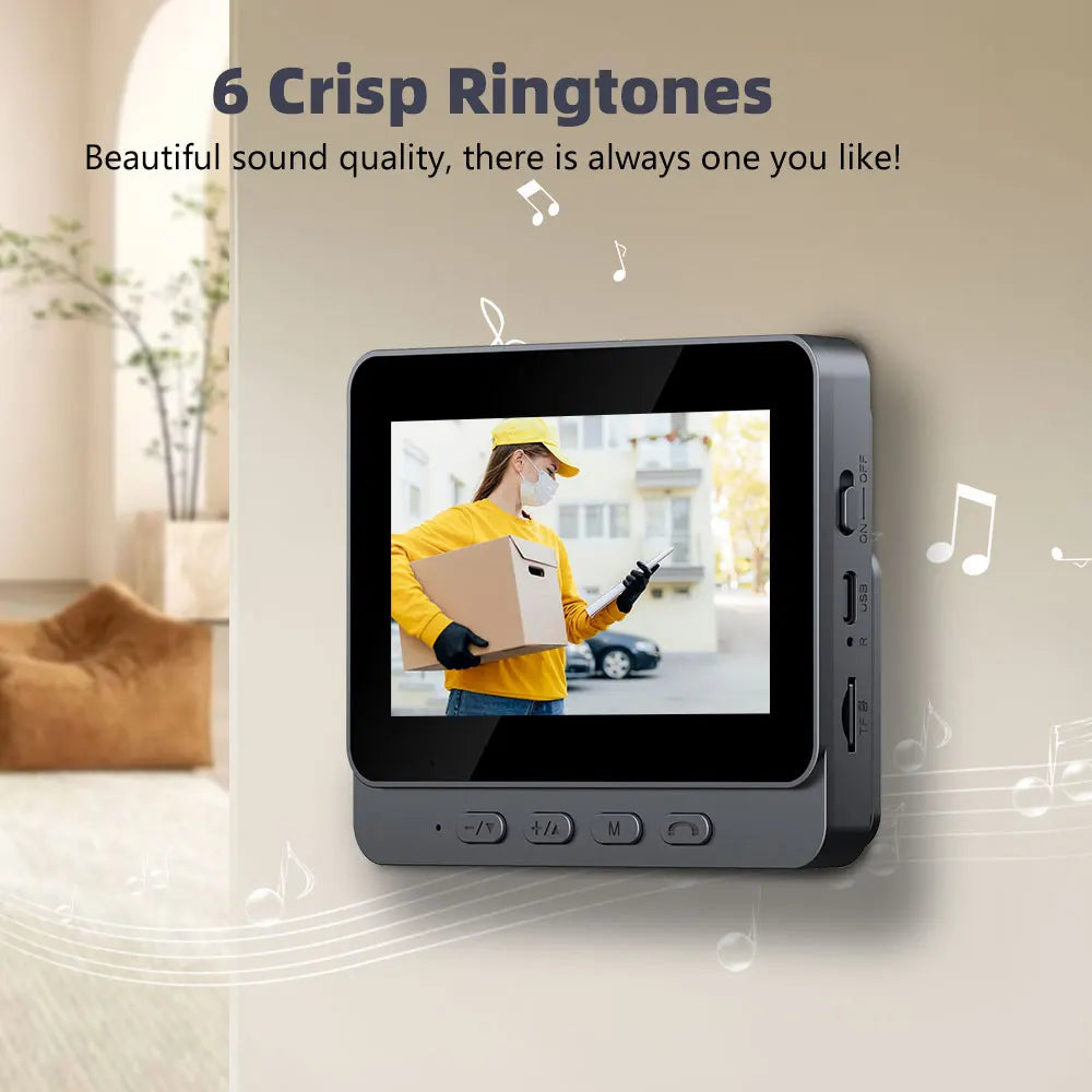 KEPEAK WiFi Video Doorbell With 1080P HD Two-Way Intercom