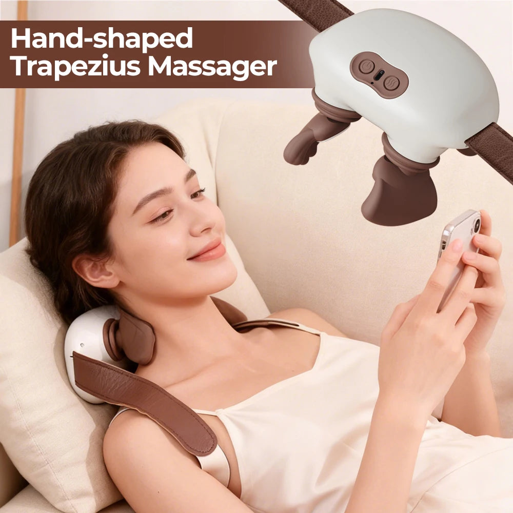 Foreverlily Bionic Neck Massager Kneading Back And Shoulder Massage